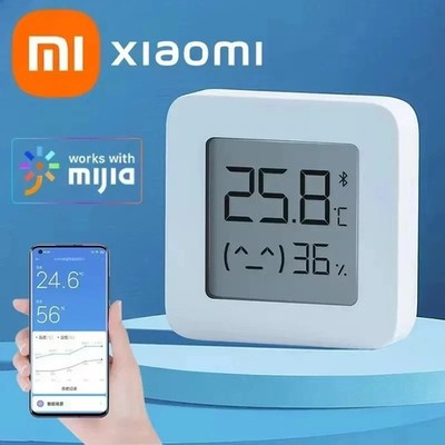 Xiaomi Mijia 2 Hygrometer Thermometer Bluetooth Smart Home Sensor LCD Luftfeuchtigkeit