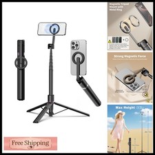 TONEOF 68" Magnetic Aluminum Phone Tripod Selfie Stick for iPhone Android