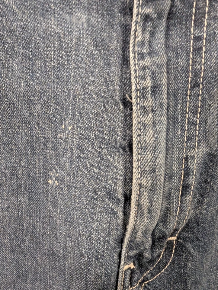 Kimes Ranch Thomas Jens Mens 38x32 Medium Wash Western Cowboy Made In USA - Image 4 of 4