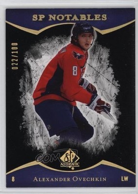 2007-08 SP Authentic Notables Limited /100 Alex Ovechkin Alexander #101 00d2