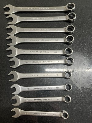 Snap On Eurotools Werkzeuge Schraubenschlüssel-Satz 10 mm bis 19 mm ECXM10 bis ECXM19