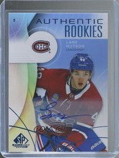 2024 Upper Deck SP Game Used Authentic Rookies Blue Lane Hutson #279 Auto 1tj3