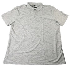 Adidas Shirt Ultimate 365 Polo Men's XXL Gray Textured Camo Performance Golf NWT