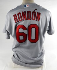 2022 St. Louis Cardinals Angel Rondon #60 Game Issued Pos Used Grey Jersey 46 1