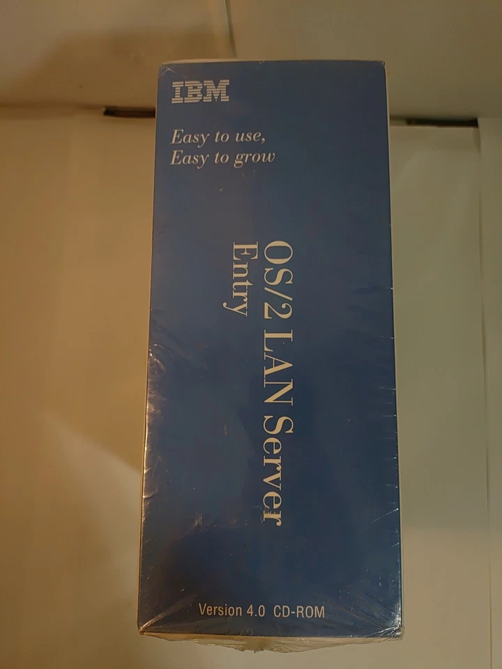 De colección Raro IBM OS/2 LAN Servidor Entey 4.0 CD-ROM Nuevo Sellado Foto 4 de 4