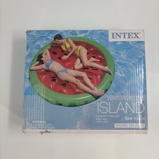 Intex Juicy Watermelon Island Inflatable Float 6ft x 9" Brand New In Box Pool
