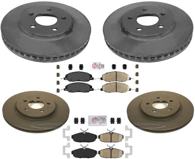 Carbon Performance Disc Brake Rotors & Brake Pads Fits Mustang 4.0L 2005-2010