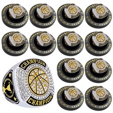 12 Pcs Basketball Championship Ring Basketball Ring Sport Ball Trophy Award G...