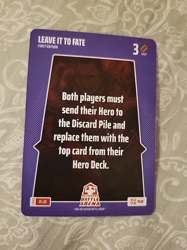 2024 First Edition Bo Jackson Battle Arena Leave it to Fate SP Play Card PL-20