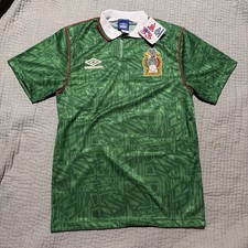 Vintage Mexico 1994 World Cup Green Soccer Jersey, Size S, DeadStock With Tag