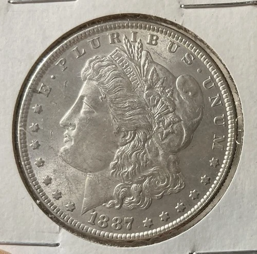 1887 Silver Morgan Dollar Philadelphia BU