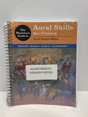 Musician's Guide to Aural Skills Ear-Training 4th Teacher's Ed Spiral NEW Sealed