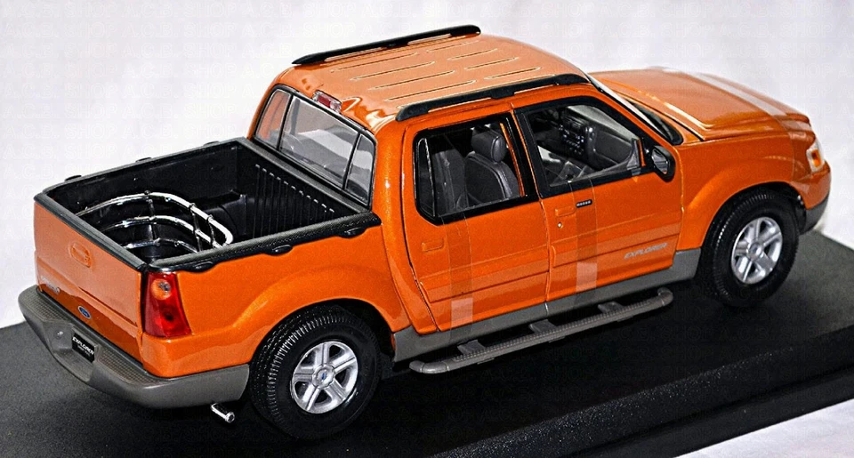 Ford Explorer Sport Trac Pick-Up 2001-05 Arancione Metallizzato 1:18 Maisto - Immagine 4 di 4