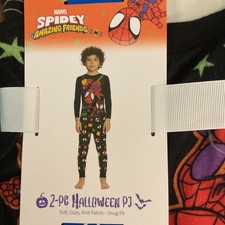 Marvel Spiderman Black 2 Piece Halloween Pajamas Boys 2T
