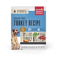 The Honest Kitchen Dehydrated Grain Free Dog Food 7Lb Cage Free Turkey
