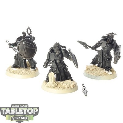 Space Marines - 3 x Bladeguard Veteran Squad - teilweise bemalt