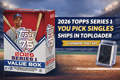 2026 Topps Series 1 Baseball Singles #1 - 250 Ships w/ Toploader! You Pick!