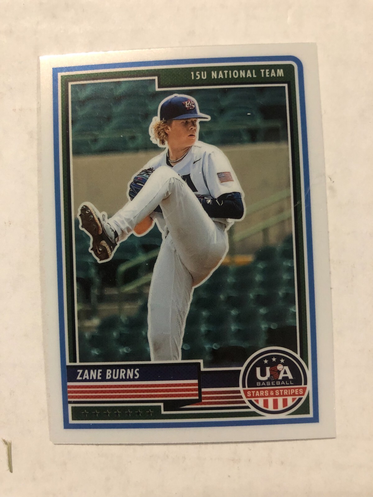 2023 Panini Stars & Stripes USA Baseball (Optichrome) 23 Zane Burns