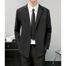 Giacca Blazer Slim Fit Uomo In Tessuto Pieno A Un Bottone