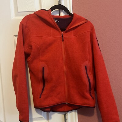 ARC'TERYX オレンジ フルジッパーパーカー Arcteryx Womens Covert Fleece Hoodie Large Burnt Orange Purple
