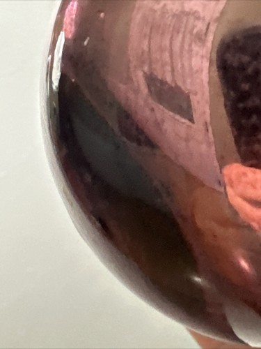 Kugel Midwest Christmas Ornament Round Glass Vintage 3'' Glass Amethyst/pinkish - Picture 7 of 11