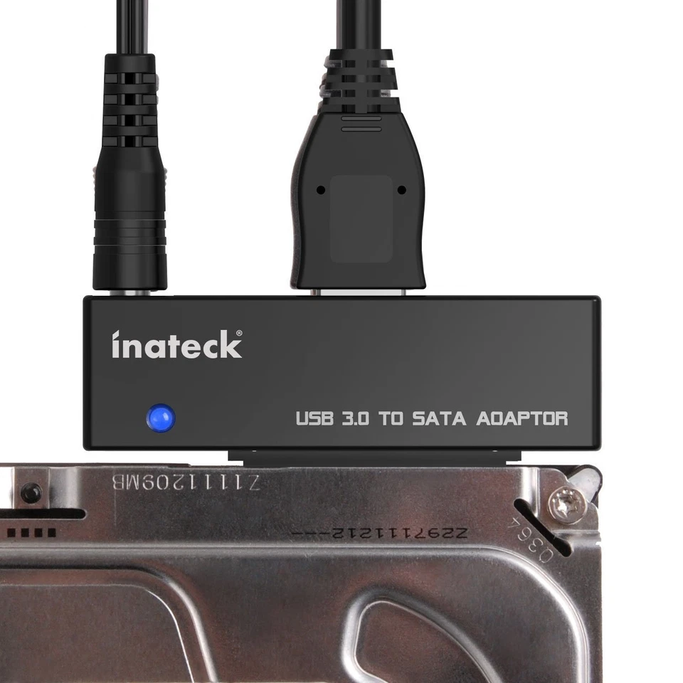 Inateck USB 3.0 zu SATA Konverter Adapter für 2.5/3.5 Zoll Laufwerke HDD SSD - Bild 4 von 4