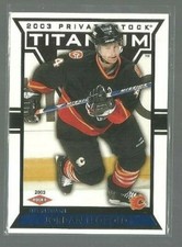 2002-03 Titanium Blue #109 Jordan Leopold RC 316/450 (ref 77878)