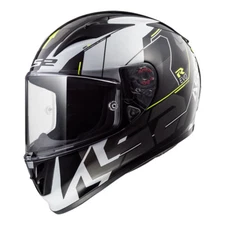LS2 Arrow Evo Techno Black/Hi-Viz Full Face Street Helmet Adult Sizes S, L & 2X