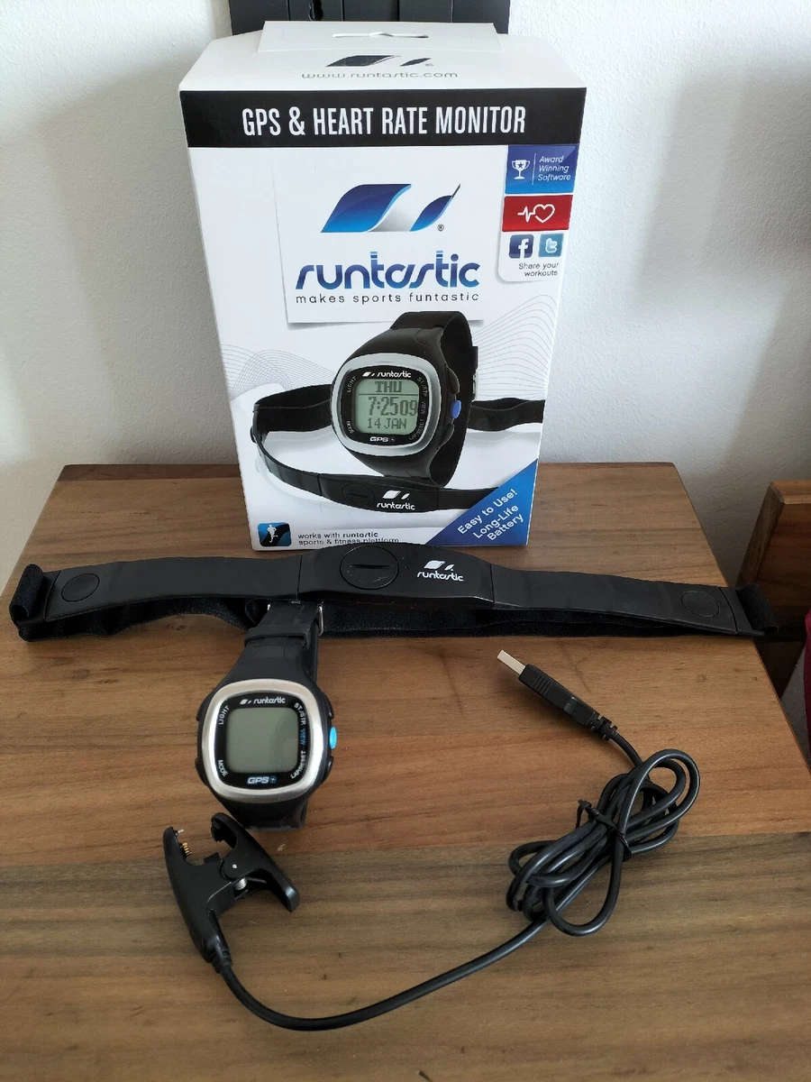 Runtastic Rungps1 Orologio GPS con Fascia Cardio Nero eBay