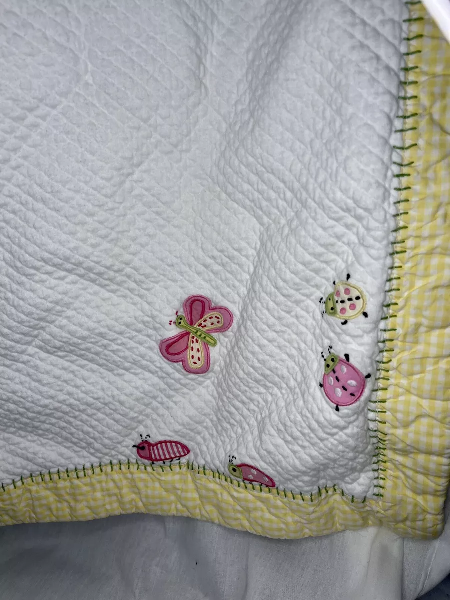 Pottery barn embroidered clearance blanket