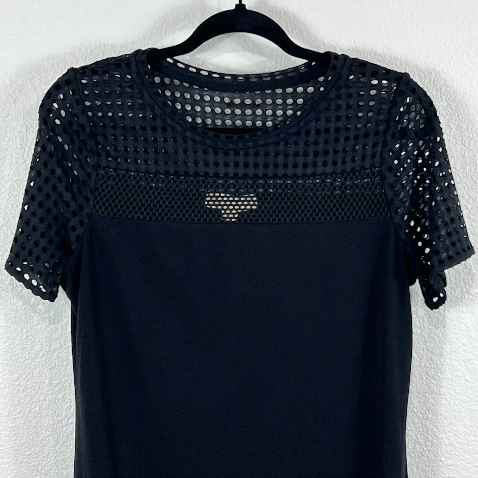 Michael Kors Abito Ritaglio Occhielli Donna M Nero Copricostume da Bagno