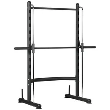 Adjustable Squat Rack with Pull Up Bar Barbell Bench Press Weight Lifting Rack