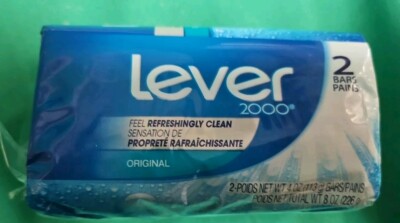 Lever 2000 Bar Soap Original 2000s 2 Bars 4 oz Each New