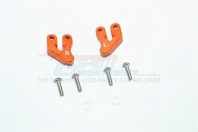 Axial SMT10 Grave Digger & MAX-D Aluminum Rear Support Mount - 2Pcs Orange Upgrade Parts