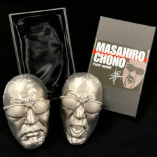 2 pcs Masahiro Chono Paper Weight Pro Wrestling Stainless Steel Gift Japan New