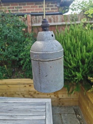 Vintage Metal Gnome Lamp. Industrial Light. Ceiling mounted. Project - Picture 6 of 11