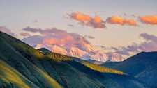 Landscape nature mountains Custom Gaming Mat Desk