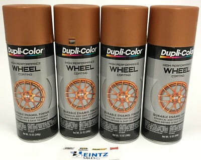 Duplicolor HWP110-4 Pack High Performance Wheel Coating COPPER color - 12oz