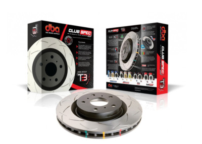DBA Front 4000 T3 Club Spec Slotted & Vented Brake Rotor For Ford Focus RS