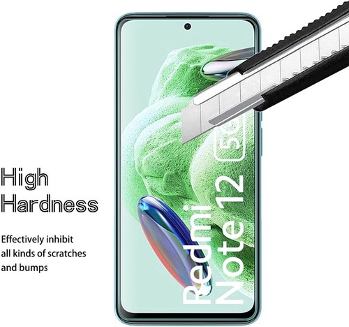 2X Szkło ochronne Folia szklana do Xiaomi Redmi Note 12 4G / 5G Wyświetlacz Folia pancerna 9H - Zdjęcie 3 z 6