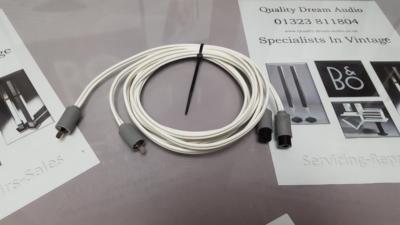 FÜR B&O BANG UND OLUFSEN BEOVOX LAUTSPRECHERKABEL 6 M MIT 2 PIN DIN M&F ENDEN