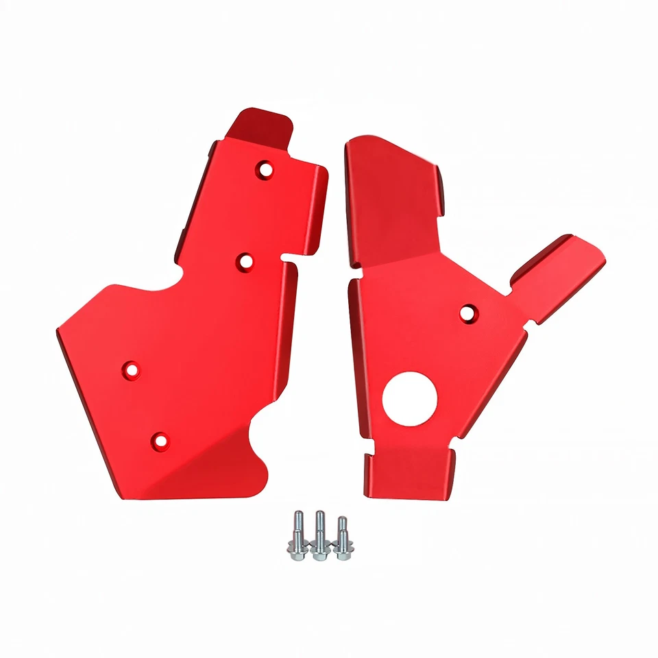 Cubierta protectora de marco lateral roja L&R para KAWASAKI KLX250 KLX250S KLX250SF D-TRACKER/X Foto 4 de 4