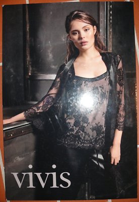 VIVIS Hochglanz Farbdruck Werbung Aufsteller 47 x 31,5 cm Pyjama Dessous