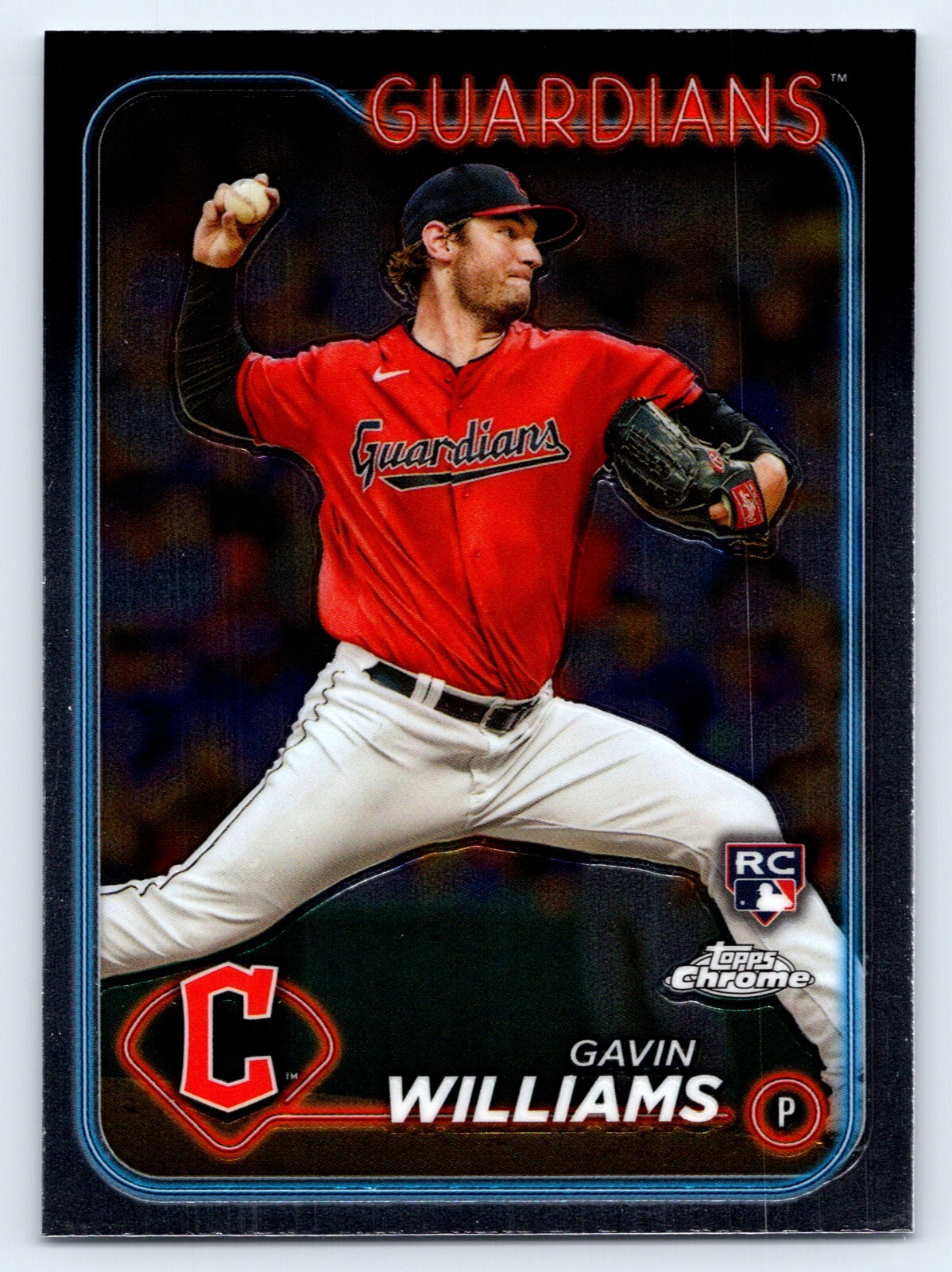 2024 Topps Chrome Base #15 Gavin Williams  - Cleveland Guardians