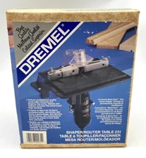 Dremel 231 Rotary Tool Compact Mountable Wood Shaper and Router Table 8" x 6"NOS