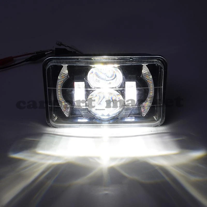 Para YAMAHA TW200 DT 125 4X 6" Motocicleta Faro Proyector DRL Viga Sellada Foto 3 de 4