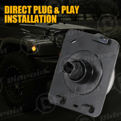 2pcs LED Side Marker Lights Fender Flares Lamps For Jeep Wrangler JL