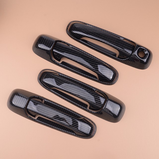 Carbon Fiber Texture Door Handle Cover fit for Dodge Ram 1500 20022008