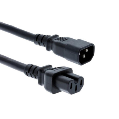 Cisco Cabinet Jumper Netzkabel 250 VAC C14 auf C15 Stecker 0,7 m CAB-C15-CBN