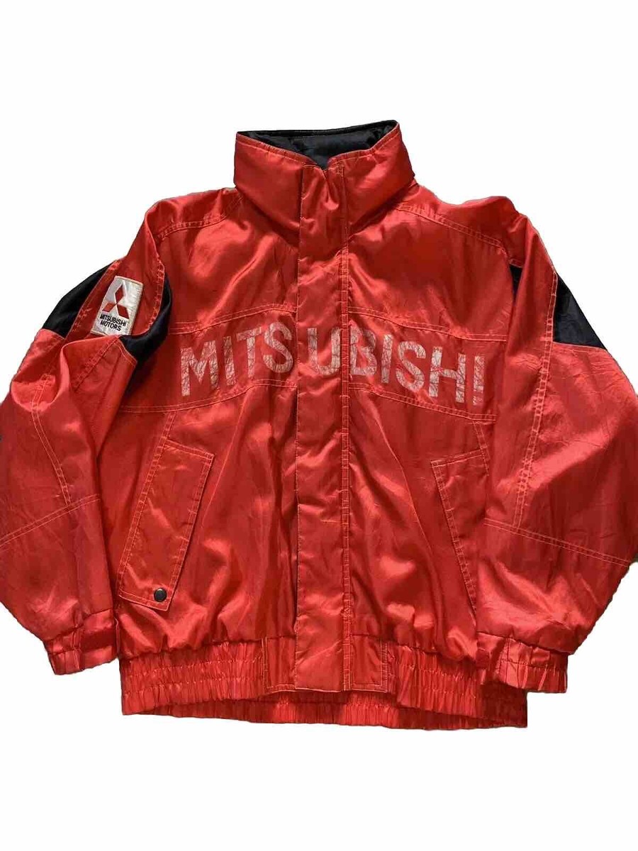 MITSUBISHI RALLIART スポーツジャケット　レア　貴重 Vintage Mitsubishi Team Jacket Authentic Racing Antique